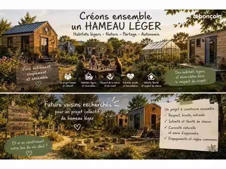 recherche futurs voisins pour création collectif d'habitats légers réversibles
