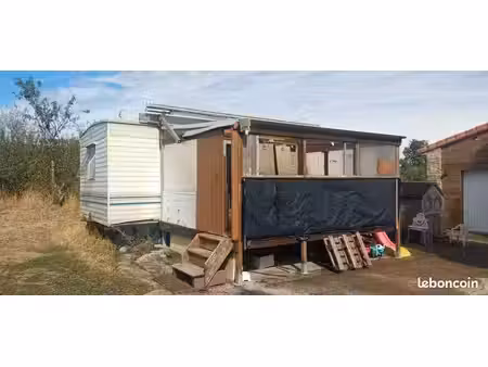 mobil home de 24m² avec terrasse de 12m²