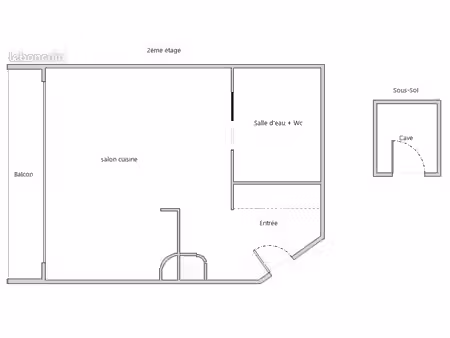 studio meublé/orly(94)-27m2-entrée  salon-cuisine  salle d'eau+wc  terrasse  cave
