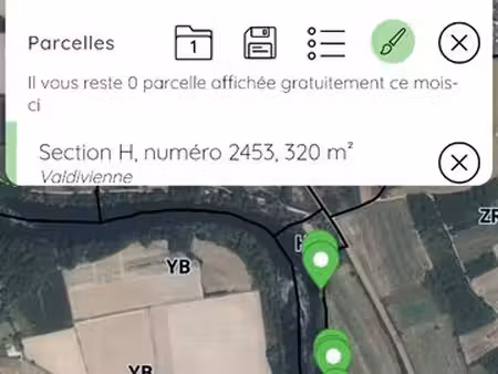 lot parcelles bord de vienne