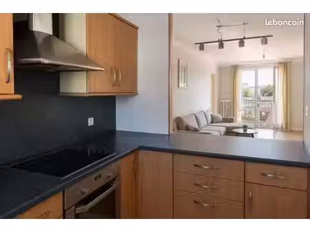 appartement traversant t3 centre ville avec parking