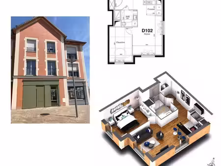 location appartement f2 coeur citadin domont