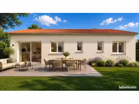 maison neuve de plain-pied 3 chambres sur un terrain de 1 000 m² – la jonchère-saint-mauri