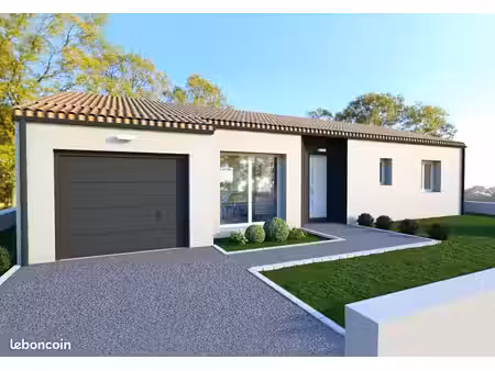 maison 3 chambres sur un terrain de 386 m² à grosbreuil