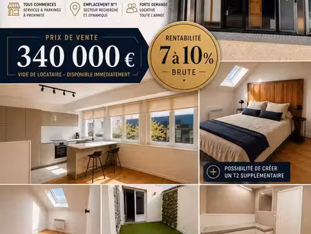 appartement t3 + local commercial + possibilité de créer un t2 supplémentaire