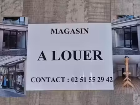 location boutique rue pietonne