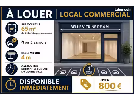 local 65 m² la roche-sur-yon