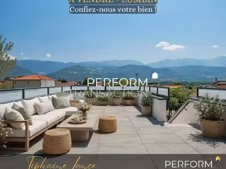 lumbin - maison contemporaine de plain-pied avec rooftop et vue belledonne