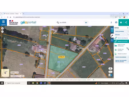 vend terrain a batir avec cu