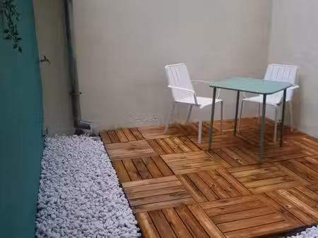 charmant t1 bis meublé à lille  quartier jb lebas avec cour extérieure