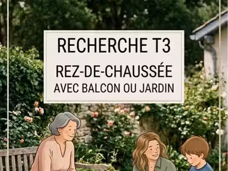recherche t3 avec jardin