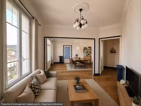 appartement traversant de 100m² avec vues dégagées