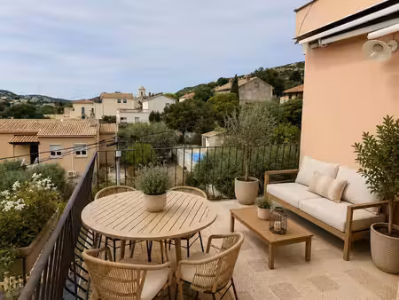 vente appartement 3 pièces  60.87m²  le rove