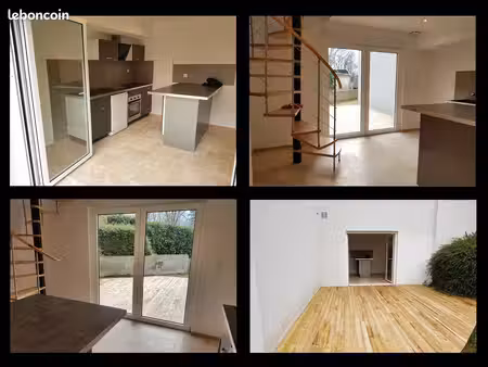 t2 meublé en duplex de 61 m² avec terrasse de 25 m² et vue verdure