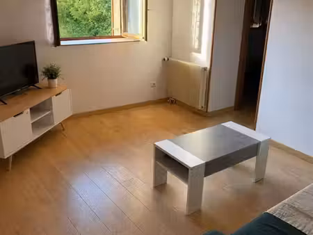 t2 meublé 55 m² avec terrasse/jardin et parking – plagne (01130) – proche genève