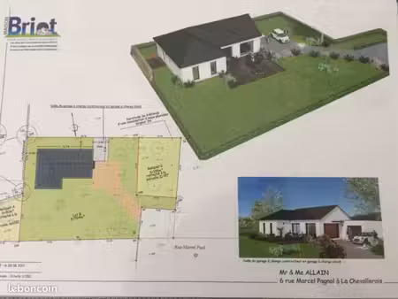 maison clôturé et arboré en impasse