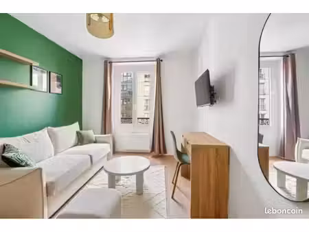 studio meublé refait à neuf - 19m2 - levallois-perret