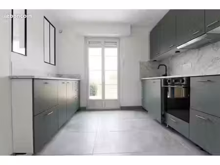 maison rénovée 80m2 + terrasse + garage + cave :