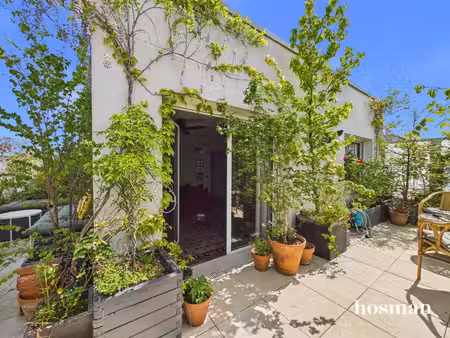 coup de cœur ! duplex traversant de 100m² avec immense terrasse (46m²) et jardin d'hiver -