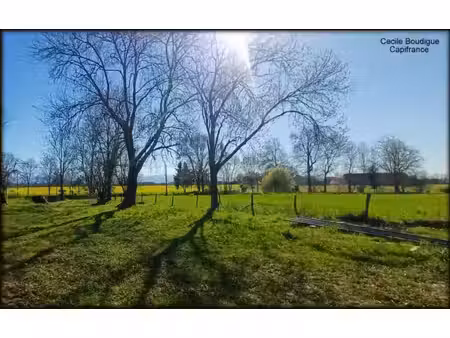a proximité de soumoulou  terrain constructible 1200 m² environ