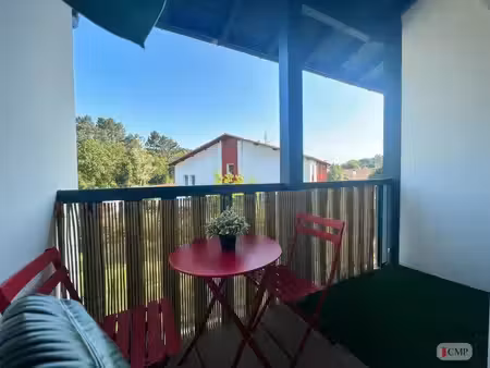 anglet aritxague – studio 20 m² – balcon – parking – dernier étage