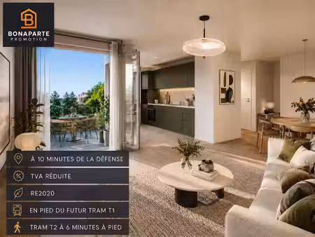 vente appartement 4 pièces 83 m² à nanterre (92000)  347 000 €