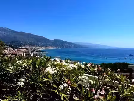cap martin : appartement avec terrasse panoramique et vue sur la mer  à deux pas des...