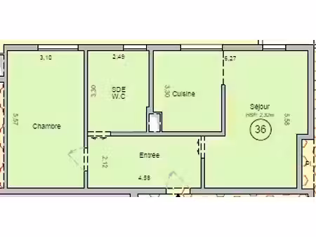 purchase appartement 2 pièces 63 m² thorigny-sur-marne