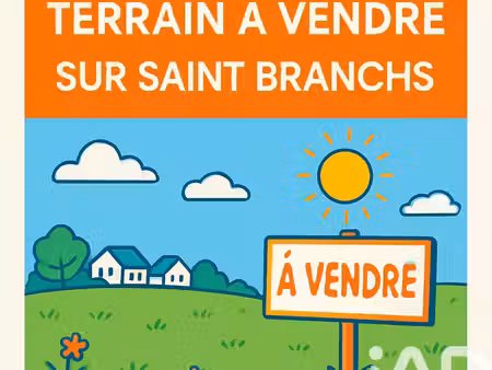 vente terrain 744 m² saint-branchs (37320)