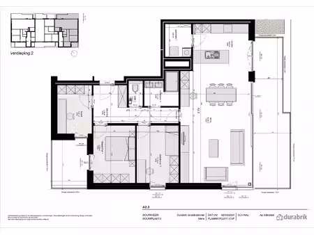 appartement te koop in melle met 3 slaapkamers