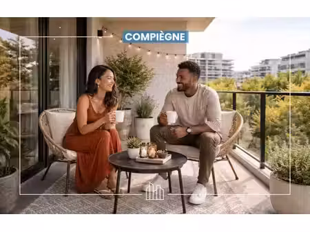 vente appartement neuf 4 pièces 81m2 compiègne - 267267 € - surface privée