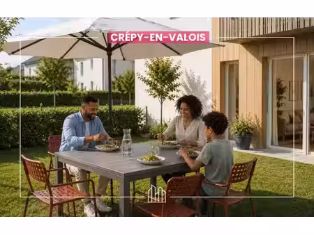 vente appartement neuf 4 pièces 85m2 crépy-en-valois - 343000 € - surface privée
