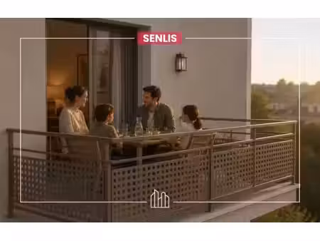 vente appartement neuf 4 pièces 84m2 senlis - 342000 € - surface privée