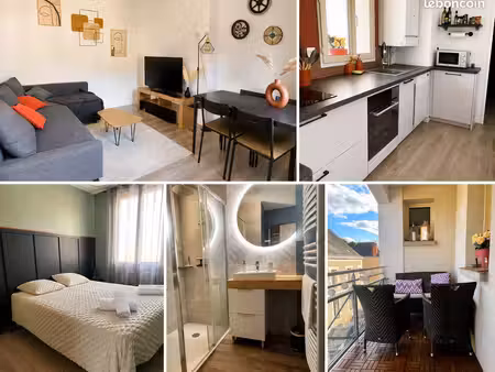 t2 meublé de 48 m² avec balcon de 5m2 – centre-ville de saint-avertin