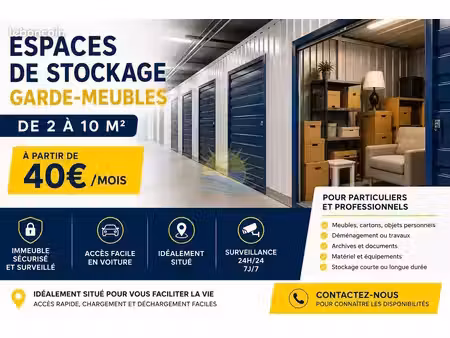 parking/box 1 pièce 2 m²
