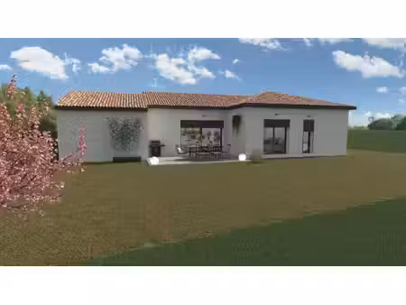 terrain avec maison neuve à vendre