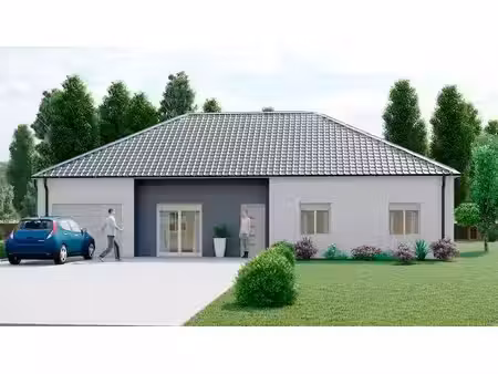 terrain avec maison neuve à vendre