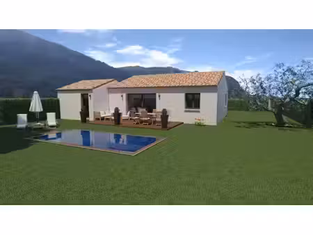 terrain avec maison neuve à vendre