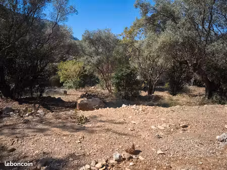 terrain constructible 418 m² – le revest – vue faron
