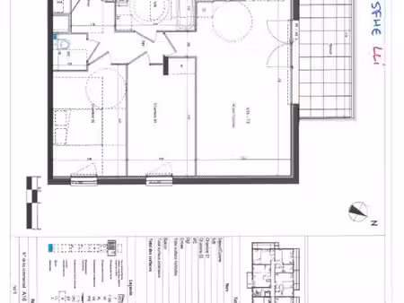 appartement 3 pièces 65 m²