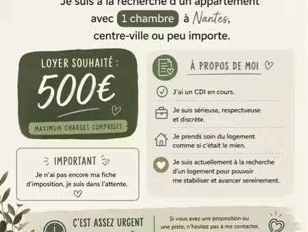 recherche appartement urgent