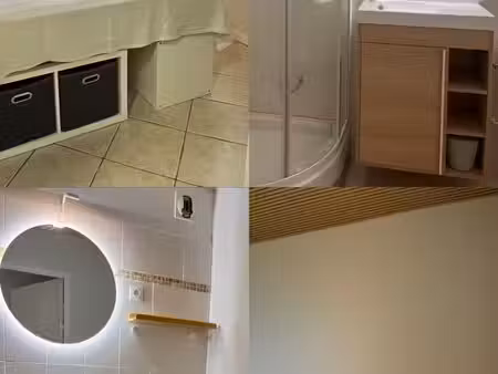 t2 + cabine meublé 37 m² – terrasse 17 m² – port & plage à pied