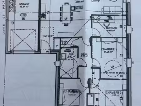 maison individuelle 101 m² – 3 chambres + bureau – garage – clisson