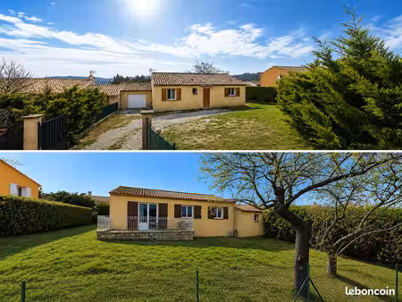 maison t4 plain-pied – 98 m² – jardin 400 m²  terrasse et garage – forcalquier