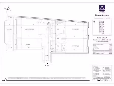 location appartement 3 pièces 73 m² à thiais (94320)  1 368 €