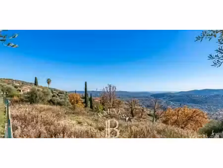 terrain avec vue panoramique en bord de mer cabris (06)