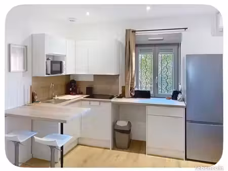 charmant t2 meublé refait à neuf - 1 chambre - 40 m2