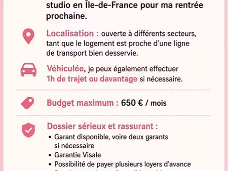recherche urgent logement