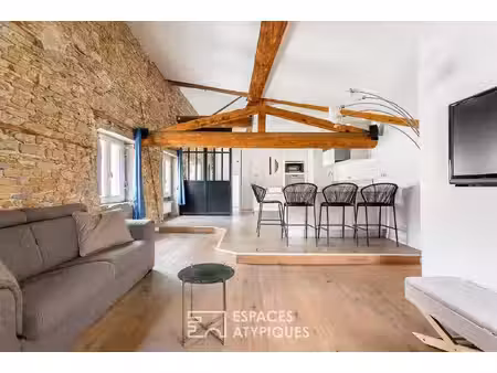 duplex rénové en dernier étage