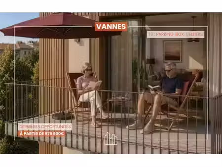 vente appartement neuf 3 pièces 74m2 vannes - 507400 € - surface privée